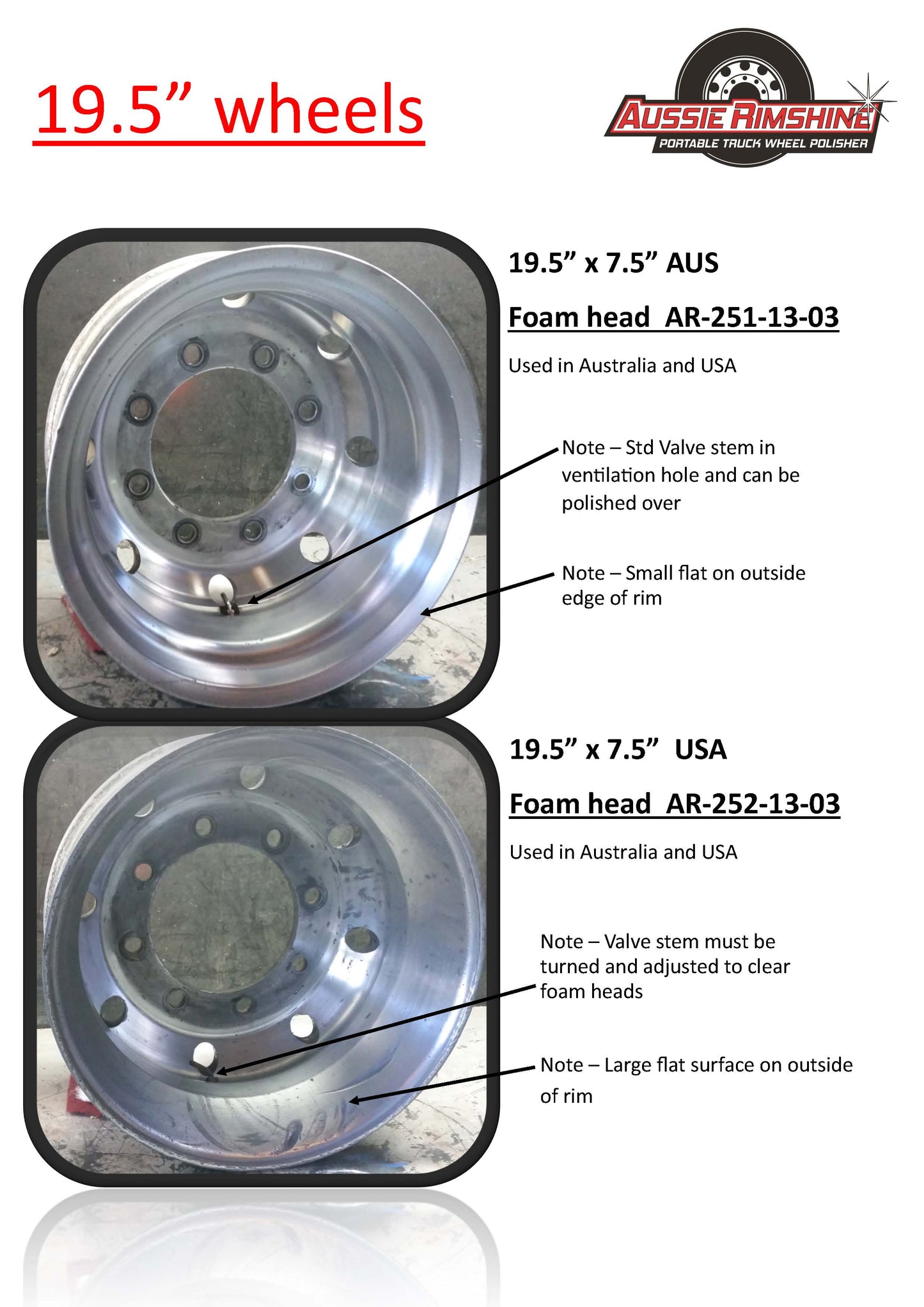 AR-252 Foam Head 19.5 x 7.5 US